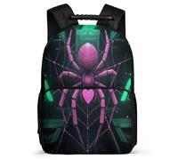 TPISLI Zaino Scolastico Spider Motif per Bambini 6-10 Anni Borsa Scuola Cyberpunk Style Classe 2-4 Bookbag, Tasche Laterali Resistente Leggero Viaggio Uso Quotidiano