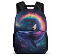 TPISLI Zaino Scolastico Whale Elementare per Bambini Bambine Borsa Scolastica Marine Life 6-10 Anni Daypack, Tessuto 1680D Resistente Leggero Viaggio Uso Quotidiano