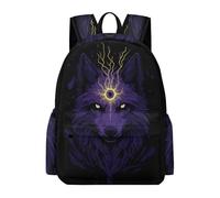 TPISLI Zaino Scolastico Wolf Design Classe 1-3 Ragazzo Ragazza Borsa Scolastica Animal Wolve Print 8 Anni Cartella Scolastica per Lezioni, Book Bag per Tempo Libero Escursione e Sport