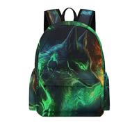 TPISLI Zaino Scolastico Wolves Cool Bambine Classe 3 Borsa Scolastica Animal Wolf Ragazzo 13 Anni Cartella Studenti Comodo Durable Sport Outdoor Gita Uso Quotidiano