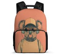 TPISLI Zaino Scuola Cool Koala Pattern Primaria per Bambini Bambine, Zainetto Animal Theme Borsa Scolastica, Daypack, Resistente, Tasche Laterali, Viaggio Uso Quotidiano