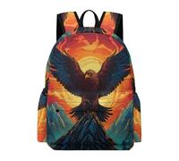 TPISLI Zaino Scuola Eagle Motif Ragazzo 13 Anni Borsa Scolastica Bird Print Ragazza Classe 7 Cartella per Studenti Daypack, Tempo Libero Outdoor Uso Quotidiano