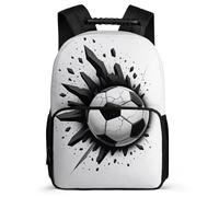 TPISLI Zaino Scuola Football Bambini 7-12 Anni Zainetto Soccer Ball Elementare Backpack, Resistente Leggero Schienale Imbottito Viaggio Uso Quotidiano