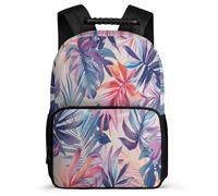 TPISLI Zaino Scuola Leaf per Bambini Classe 3-5 Zainetto Tropical Jungle 6-11 Anni School Bag, Resistente Leggero Schienale Imbottito Regalo Compleanno