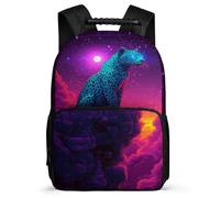 TPISLI Zaino Scuola Leopard Pattern Bambini 7-12 Anni Zainetto Cheetah Animal Elementare Backpack, Resistente Leggero Schienale Imbottito Viaggio Uso Quotidiano