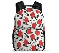 TPISLI Zaino Scuola Rose Flowers per Ragazzi Ragazze 5-10 Anni Cartella Scolastica Spring Theme Primaria Daypack, Schienale Imbottito Manico Robusto Ritorno a Scuola