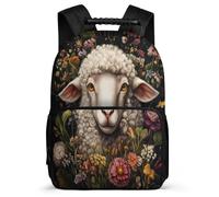 TPISLI Zaino Scuola Sheep Classe 3-5 per Bambino Bambina Cartella Scolastica Animal 8-12 Anni Bookbag, Manico Robusto Tasche Laterali Regalo Compleanno