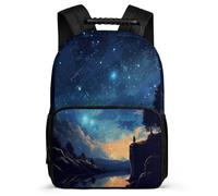 TPISLI Zaino Starry Sky Rucksack Per Ragazze, School Backpack Ragazzi, Zaini Scolastico, Zainetto Colourful Zaino Da Giorno, École Primaire Elegante Per Scuola 28 X 16 X 40 Cm