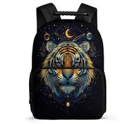 TPISLI Zaino Tiger Design per Ragazzo Ragazza Classe 2-4 Borsa Scolastica Animal Tiger 6-11 Anni School Bag, Dettagli in Feltro Manico Robusto Gite Brevi