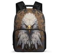 TPISLI Zaino White Headed Eagle Borse Per Gli Studenti Zaini Bird Theme Zainetto Da Viaggio Trekking, Zainetti Per Sport All'aria Aperta Zaino Casual Borsa Da Scuola