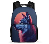 TPISLI Zaino Wolve Da Donna E Uomo, Zaini Scolastici, Zaino Animal Wolf Per Ragazzi Quinta Elementare Adolescenti Unisex, Moderno, Zaini Per La Scuola Il Tempo Libero