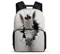 TPISLI Zaino Zebra Rucksack Per Ragazze, School Backpack Ragazzi, Zaini Scolastico, Zainetto 3D Animal Zaino Da Giorno, École Primaire Elegante Per Scuola 28 X 16 X 40 Cm