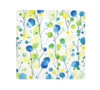 tplaotee acquerello arte foglie blu verde Magic Makeup Organizer Bag Panno Organizzatore di Viaggio Wrap Camera Lens Panno Wrapper Trucco Per Le Donne Dimensioni 55,1x55,1 cm