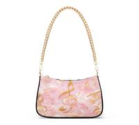 tplaotee Acquerello Nota Musicale Oro Rosa Alla Moda Catena Cross Body Zaino Borse per le Donne per le Madri