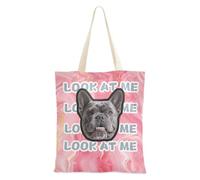 tplaotee Avatar di animali domestici personalizzati in marmo di pesca sulla borsa di totalizzatore all'ingrosso foto personalizzate borse della spesa in tela borse di tela Tote Bags Bulk per gli amici