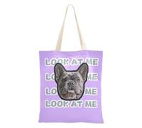 tplaotee Avatar di animali domestici su misura viola su borsa di totalizzatore all'ingrosso foto personalizzate borse di tela per le donne borse di tela all'ingrosso per le donne lavoro normale