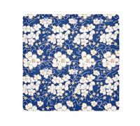 tplaotee Blue-FLOWERs - Borsa protettiva da viaggio per cosmetici, organizer per trucco, per obiettivo della fotocamera, organizer per cosmetici, dimensioni 55,1 x 55,1 cm