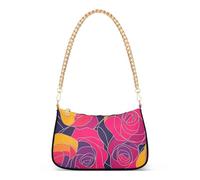 tplaotee Borsa a mano colorata della borsa a tracolla degli uomini della catena alla moda della rosa per le donne per la moglie