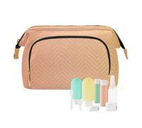 tplaotee Borsa da viaggio di trucco gradiente giallo-arancio borsa essenziale per il cambiamento per l'organizzatore degli oggetti personali, Gradiente giallo-arancio, 1 size