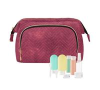 tplaotee Borsa mista rossa dello spazio dell'acquerello per le donne essenziali portafoglio contanti per l'organizzatore delle chiavi della carta, Acquerello Spazio rosso mix, 1 size