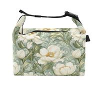 tplaotee Borsa termica per il pranzo dei ragazzi della borsa termica del pranzo del modello dei fiori dell'annata per il parco di divertimenti