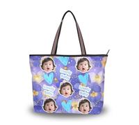 tplaotee Borse hobo in tessuto di seta con cerniera elegante Immagine personalizzata su ciondoli per borse (senario) Dimensioni 15,7 x 11,4 Fiori astratti viola viole del pensiero
