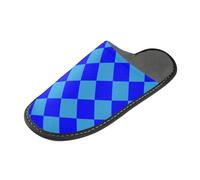 tplaotee Buffalo Plaid Blu Ciano Pantofole Da Donna Per La Casa Pantofole Da Donna Per Interni Con Memory Foam Per Casa Camera Da Letto