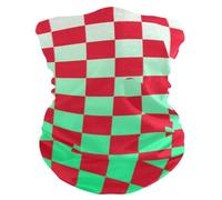 tplaotee Buffalo Plaid Check Bianco Rosso Verde Gradiente Caldo/Freddo Antivento Caldo Collo Ghetta Donne Asciugatura Rapida Panno Maschera per il viso per le donne per Ciclismo Caccia Snowboard