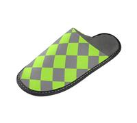 tplaotee Buffalo Plaid Grigio Giallo Verde Donna Slipper Casa Scarpe Per Donna Indoor con Memory Foam Per Casa Camera Da Letto