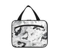 tplaotee Camouflage Bianco Nero appeso trucco borsa per il viaggio con gancio, designer borsa essenziale spazzola per gli elementi essenziali per le donne vacanza estuches para maquillaje M