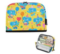 tplaotee Carino Cartoon Blue Elephant Pencil Cases Grande Capacità Penna Caso di Cancelleria Portatile Matita Caso per Preppy Scuola materiali escolares para nina