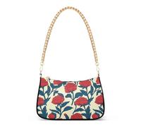 tplaotee Carnation Etnica Art Style Fashion catena alla moda piccola borsa a tracolla borsa a mano per le donne per regali di compleanno per le donne