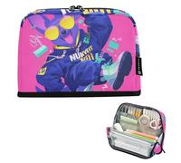 tplaotee Cartone animato Divertente Cane Hip Pop Neon Colore Matita Caso di Grande Capacità Sacchetto Cosmetico Sottile Cancelleria Astuccio per Ragazze Scuola Must Haves lapicera para ninos