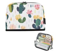 tplaotee Caso di matita del fumetto di estate Cactus Caso della penna di grande capacità cosmetico morbido cancelleria organizzatore per studenti liceo estuche para lapices de nino