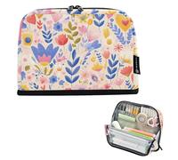 tplaotee Colorato Carino Fiori Matita Sacchetto di Grande Capacità Penna Caso Cosmetico Scrivania Organizzatore per Studente Preppy Forniture scolastiche cartera para lapices escolares de nina