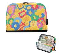 tplaotee Colorato Cartoon Rich Cute Pencil Case Grande Capacità Sacchetto di Immagazzinaggio Ampia Apertura Cancelleria di Stoccaggio per Teen School Supply caja para lapices escolares nina