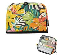 tplaotee Colorato Estate Hawaiana Fiori Matita Borse Grande Capacità Penna Caso Cosmetico Zip Borsa Multiuso per Infermiere Cosmetici estuche para lapices nina