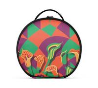 tplaotee Colorato forme geometriche calla gigli borsa da viaggio accessori da viaggio cerniera cosmetici borse per le donne con divisori regolabili 11 IN