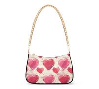 tplaotee Cuori Amore Romantico rosso alla moda catena borsa a tracolla per le donne borse per le donne per la corsa