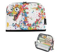 tplaotee Divertente Drago Astuccio Organizer Grande Capacità Penna Caso Cosmetico In Piedi Organizer Box per Gli Uomini Materiali College escolares para nina