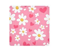 tplaotee Dolce Margherita Cuore di San Valentino Adesivo Magico Make Up Bag Borse Panno Trucco Sacchetto Organizzatore Wrap Camera Lens Panno Wrapper Per Organizzazione Dimensioni 55,1 x 55,1 cm