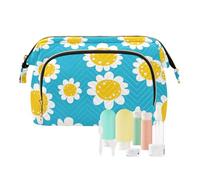 tplaotee Donut Camomilla Polka Dot Montage Cosmetic Travel Bag Essentials Portamonete da donna per la capacità di viaggio cosmetici, Donut Camomilla pois montaggio, 1 size