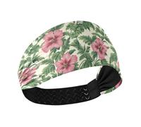 tplaotee Fasce elastiche per lo yoga con fiori tropicali, per lo sport, lo yoga, il lavaggio del viso, pallavolo