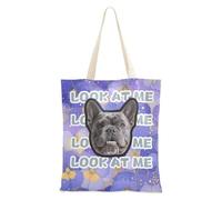 tplaotee Fiori astratti Viola Viole Del Pensiero Personalizzato Pet Avatar su Tela Borsa Tote Immagine Personalizzata Tote Bag Con Tasche Tote Bag Bulk Per Le Donne Vuoti