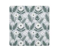 tplaotee FLOWERs ciano verde grigio Borsa Cosmetica Autoadesiva Panno Portatile Organizzatore di Trucco Avvolgere Lente Macchina Fotografica Panno Wrapper Per Organizzazione Dimensioni 55,1 x 55,1 cm