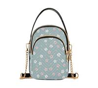 tplaotee Flowers Spring Little Fresh trendy piccola borsa a tracolla con multi tasche borsa per viaggiare
