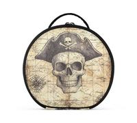 tplaotee GAMreasure map RPG Pirates Cosmetic Bag Accessori da viaggio Portatile Cosmetici Borse per le Donne Viaggio con divisori regolabili 11 Pollici