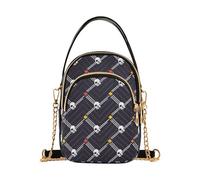 tplaotee Geometrico 1 Eye Skull Nero alla moda piccola borsa a tracolla con multi tasche borse per le donne per viaggiare
