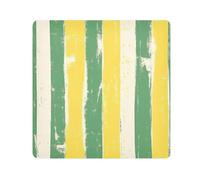 tplaotee Giallo limone verde striscia modello Magic Cosmetic Pouch Panno Portatile Trucco Organizzatore Wrap Camera Lens Panno Wrapper Organizzatore Cosmetico Per Viaggio Dimensioni 55,1 x 55,1 cm