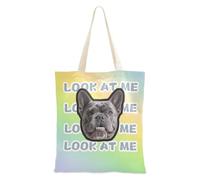 tplaotee Giallo Verde Gradiente Arte Moderna Personalizzato Pet Avatar su Borse Tote Borse di Tela Immagine Personalizzata Con Manici Tote Bag Bulk Per Gli Insegnanti Spazi